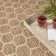 Koebe Geometric Reversible Indoor / Outdoor Area Rug in Tan