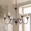 Lustre classique / traditionnel 6 lumières à intensité variable Marcus