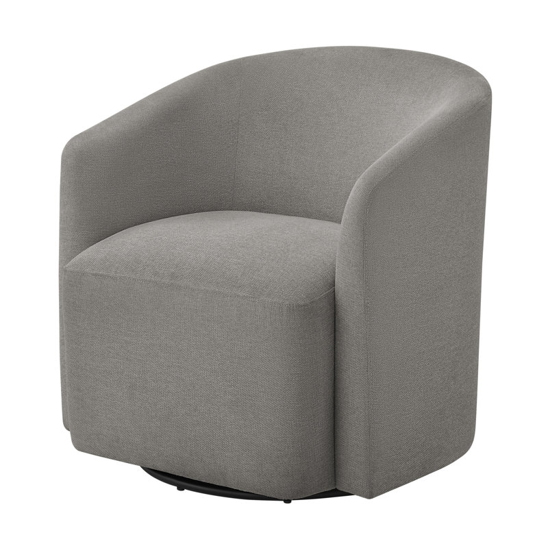 Fauteuil demi-tonneau pivotant, Gris