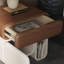 Partenie Modern Nightstand with Drawers, Wood Veneer Bedside Table for Bedroom, No Assembly Required, Mid Century Side End Table with Storage Cabinet-797973095