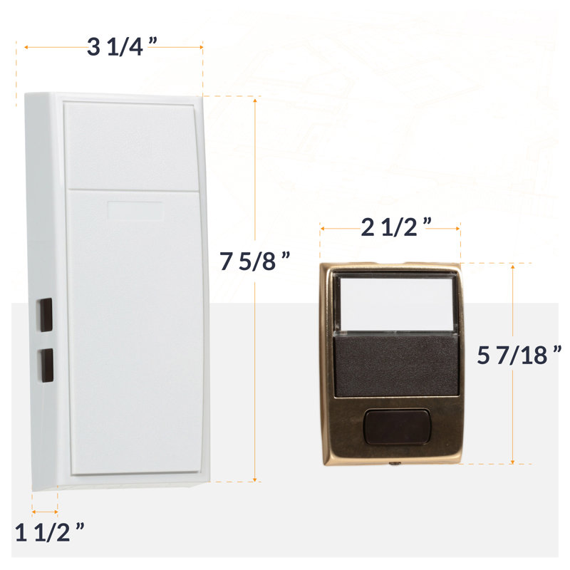 Two Note Mechanical Doorbell Kit without Viewer