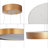 1-Light Led Drum Chandelier Light