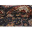 Tapis oriental bleu à motif floral All-Over 6 x 9