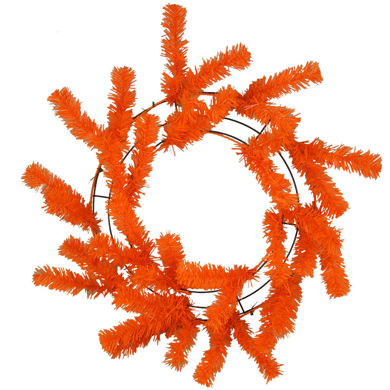 Couronne en métal 24 po, H 24 po x l 24 po x P 2,5 po, Rose