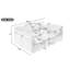 Canapé modulaire modulaire, repose-pieds mobile et deux ports USB-513521417