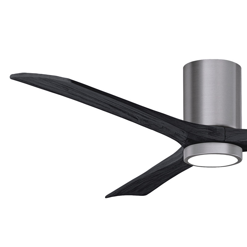 Irene LED Ceiling Fan, Matte Black, Brushed Pewter, 60"