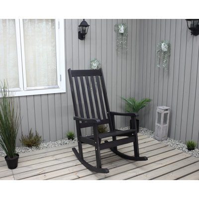 Arin Solid Wood Outdoor Rocker Chair