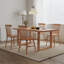 Log-style rectangular solid wood dining table-712472874
