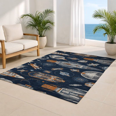 Tapis intérieur et extérieur gris Transport