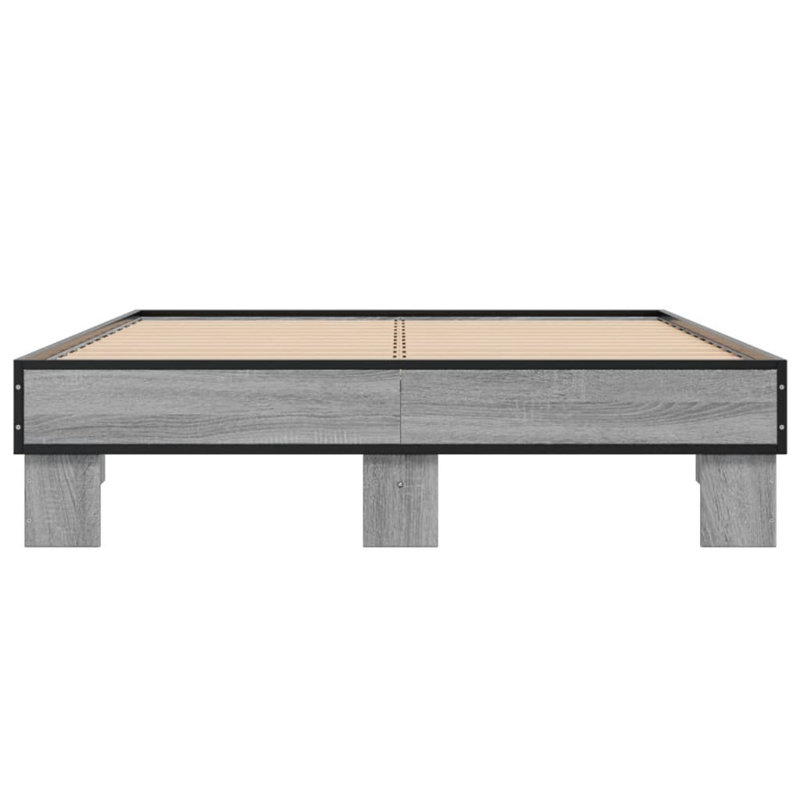 Jerad Bed, Grey Sonoma, European Double (140 x 200cm)