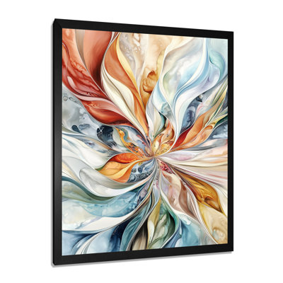 Flowering Fractal Flower Vortex I - Abstract Botanicals Canvas Print