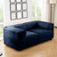 2 avec tissu chenille bleu et rangement, assurant une expérience d'assise relaxante ergonomique pour la détente-1959651199