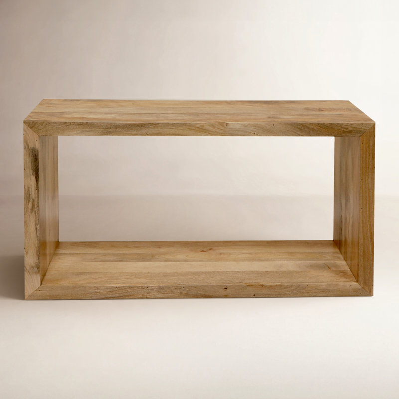 52'' Solid Wood Console Table, Natural Brown
