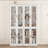 70.9" Display Cabinet With Glass Door