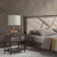 Lampe de table 24,5 "en verre" Courtney ", verre et chrome argenté-284579873