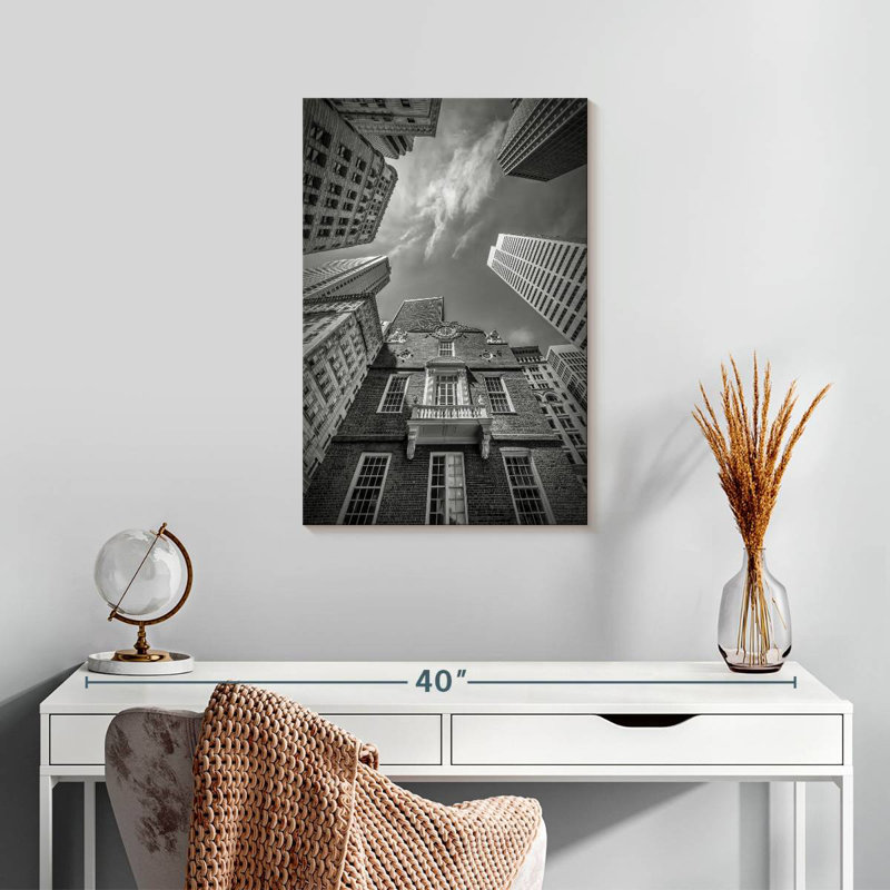 Aime Boston Old State House - monochrome, H 24 po x l 16 po