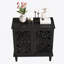Armoire décorative, armoire de rangement à 2 portes, buffet avec tablette réglable et pieds en bois massif-72137236