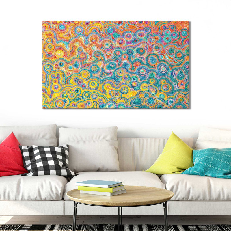 " Glory In The Highest, Luke 2:13-14 (Horizontal) " by Mark Lawrence Painting Print, Wrapped Canvas, 28" H x 48" W x 1.5" D