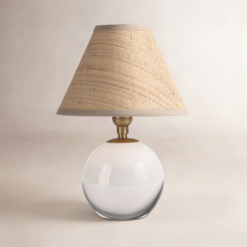 Giorgio Table Lamp, Natural Brass/Clear