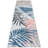 Jasmine Modern Plant Leaf Design Washable And Foldable Area Rugs for Living Room Bedroom Blue Black Pink White/Multi-82204380