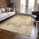 Machine Washable Indoor/Outdoor Xhevrie Gold Rug