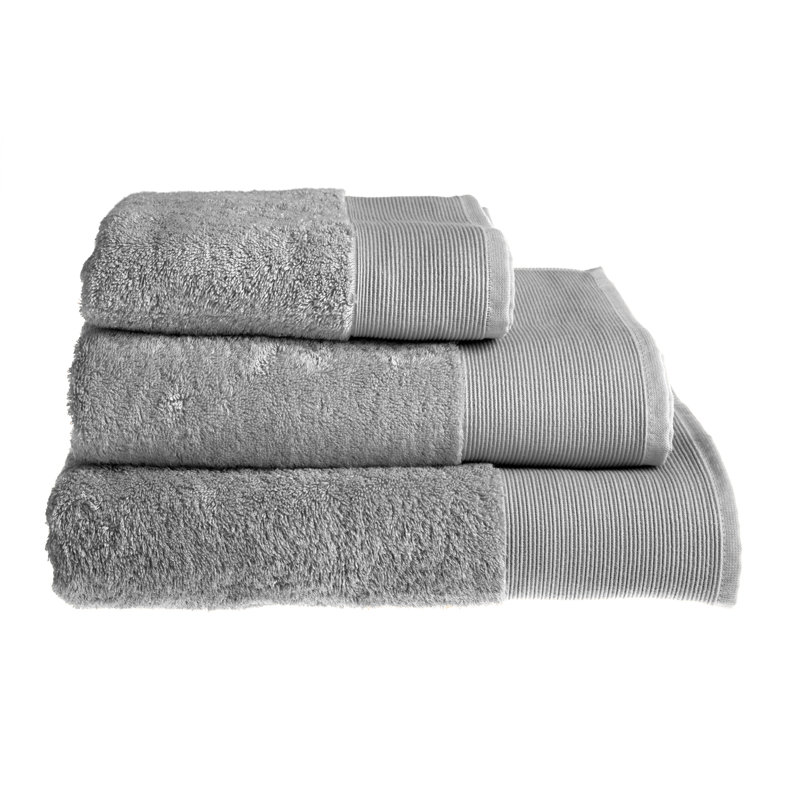 Sustainable Bamboo Bath Towel Single, Silver/Grey
