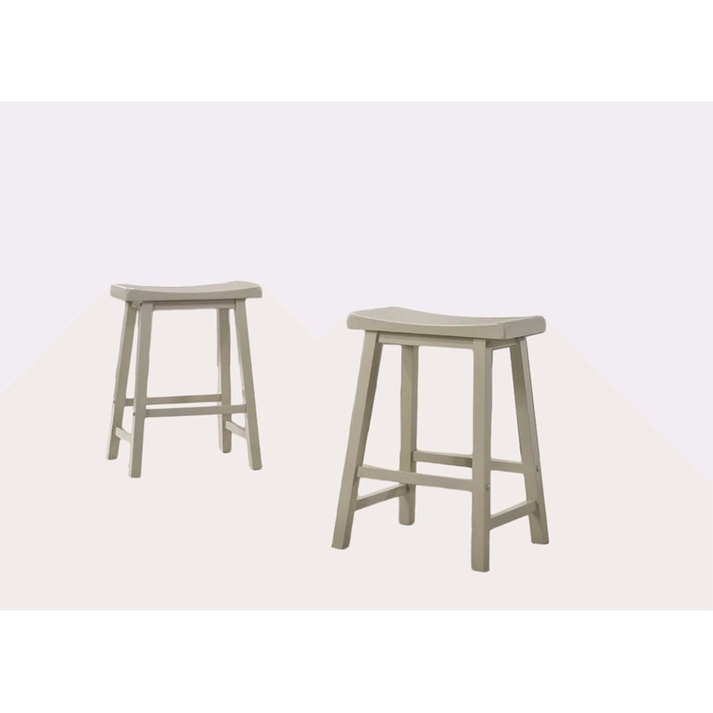 Ensemble de 2 tabourets ergonomiques de hauteur comptoir sans dossier 17,5 po Alonzo