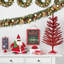 Guirlande de Noël artificielle 6 pi avec lumières, pommes de pin, baies, boules dorées pour porte d'entrée de foyer d'escalier, or