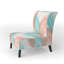 Fauteuil de chambre rembourré Mid-Century Retro Tropical Foliage II