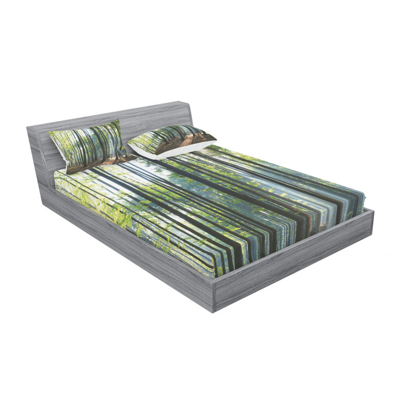 Microfiber Sheet Set, Queen Sheet Set with Fitted Sheet