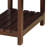 Espresso Side Table With USB Power Dock