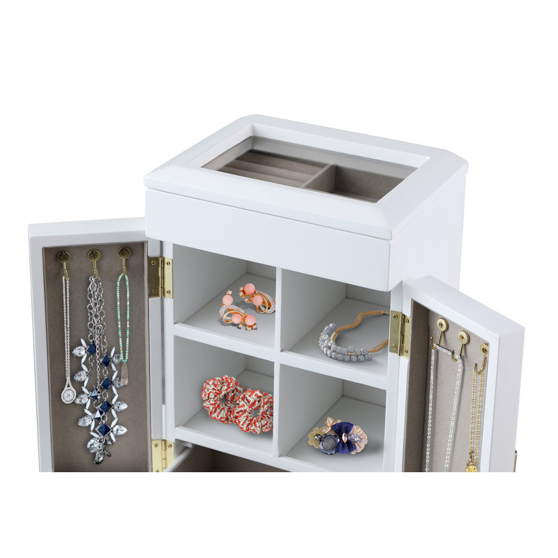 Wood Jewellery Box + Drawers
