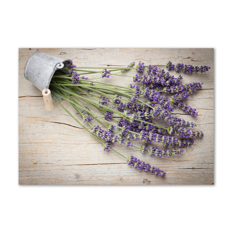 Lavender In A Pot - No Frame Print on Canvas