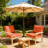 Fade Resistant Outdoor Chair Cushions Set Of 2, Deep Seat Patio Cushions 24 X 24 With Removable Cover, 28D High Resilience Foam Replacement Outdoor Seat Cushions With For Sofa, Adirondack Chair, Sectional,Ball Flowers-124896505-124896513