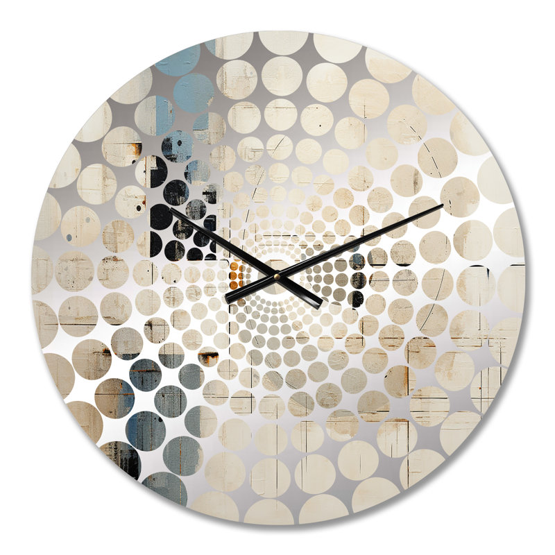 Machado - Horloge murale peinture abstraite, Petit