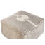45cm Wide Square Striped Pouffe Ottoman