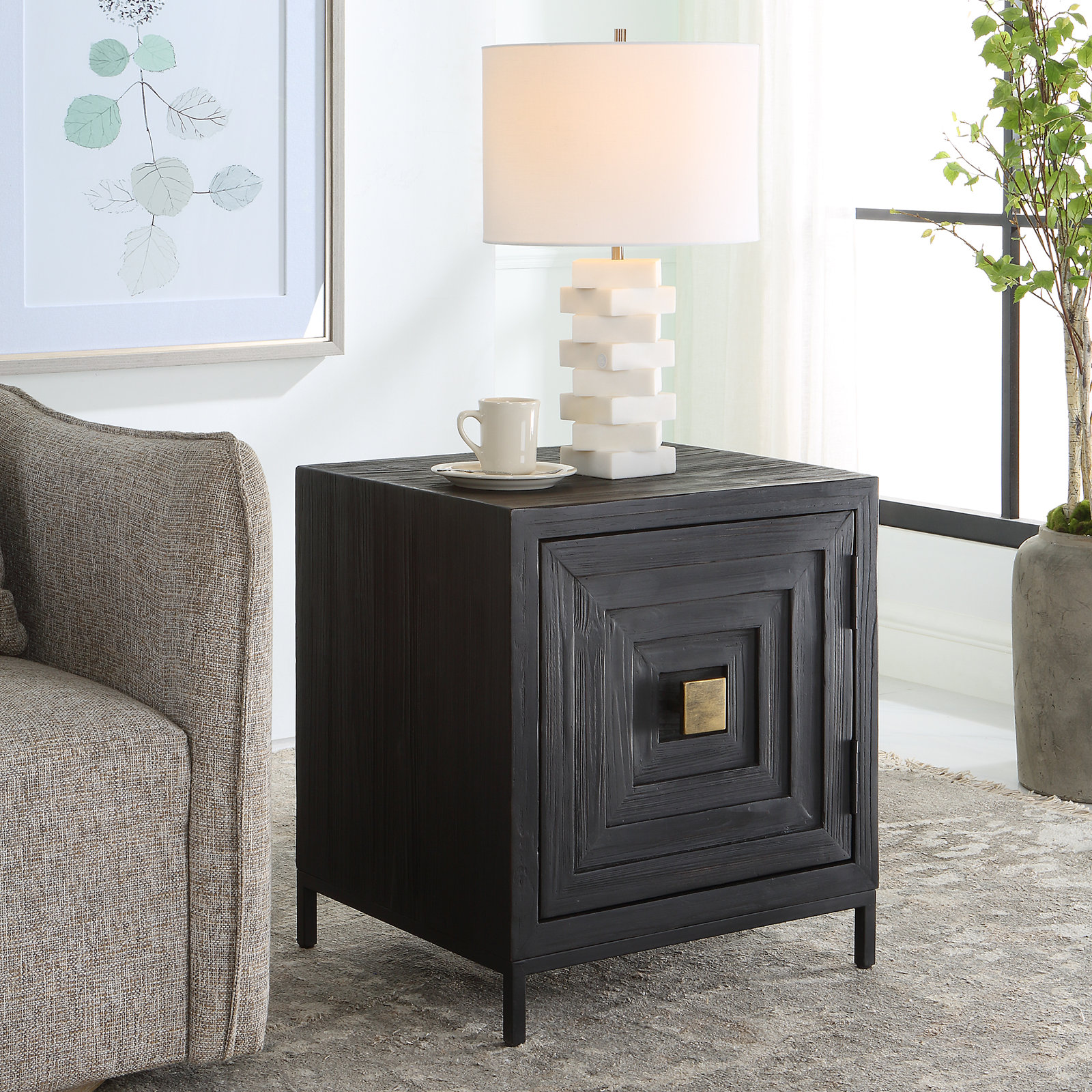 Delia Solid Wood End Table