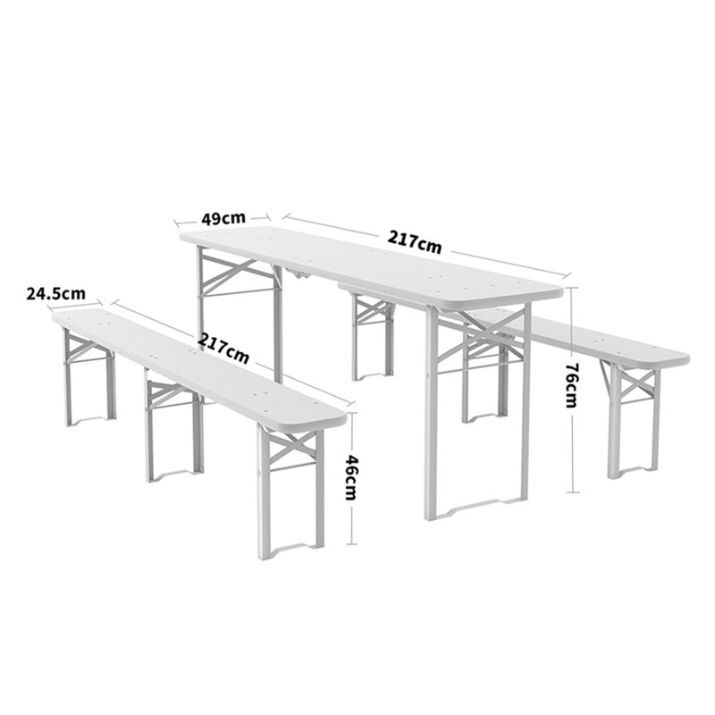 4 - Person Wood Patio Dining Set with Rectangular Table