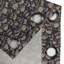 Rideau à œillets décoratif à 2 panneaux Latitude Run® Skull, gris anthracite, 50 po-1347979908