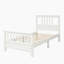 Lit plateforme en bois avec tête et pied de lit-1092005625