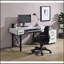 Bureau d'ordinateur à finition blanc antique
