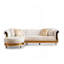 Canapé modulaire capitonné doré-930144826-930144825