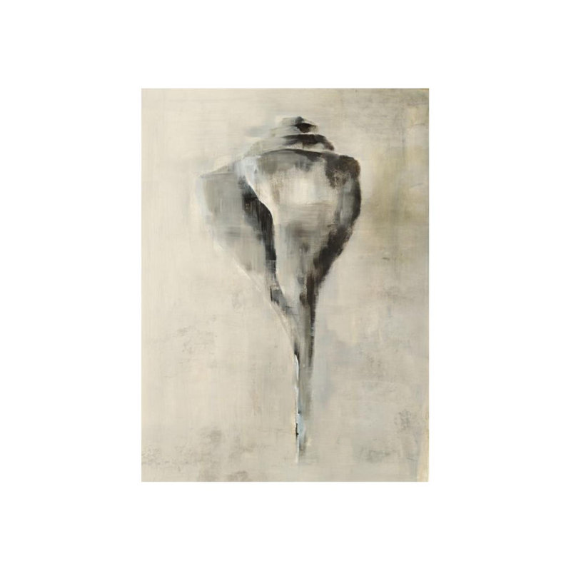 Seashell's In Neutral VI Print by Guseul Park, 24" W x 33" H x 1.5" D, Outdoor