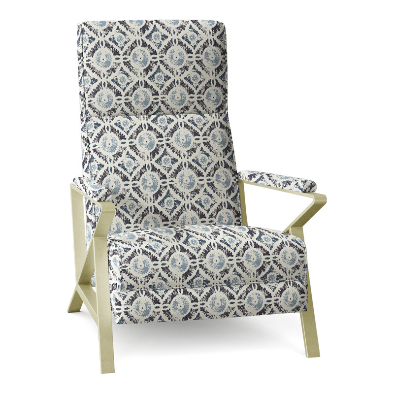 Infinity 28.25" Wide Manual Standard Recliner, Brushed Brass, Perigold Wittstock Indigo