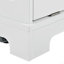 Îlot de cuisine cannelé K&K avec armoire de rangement pour poubelle, prise de courant, support de rangement interne, îlots de cuisine roulants sur 5 roues avec 3 tiroirs, 3 supports latéraux ouverts pour poubelle de 10 gallons-1443141866