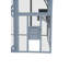 Outdoor Cat House Cat Enclosures 110" Large Kitten Playpen with Platforms,Upgrade Waterproof Cover-grey
