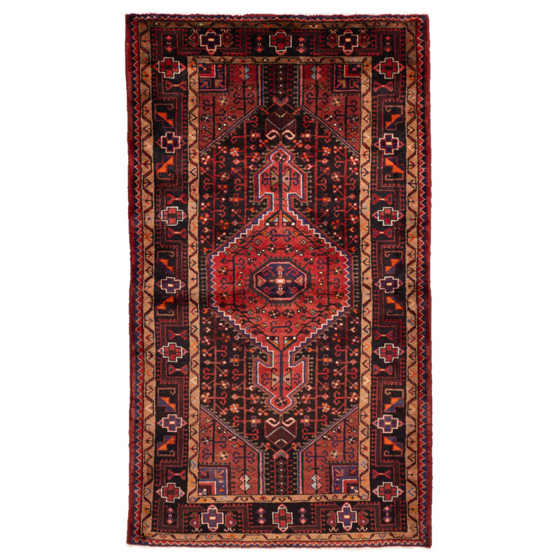 Anadol Black, Red Rug 3'11" x 7'2"