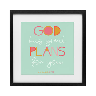 «Green God plans For You», impression sous verre encadrée, design par SD Graphics Studio