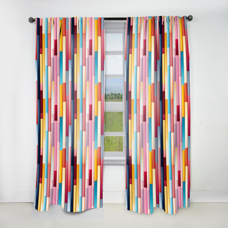 Rideau obscurcissant Vibrant Serenity, L 52 po x L 108 po