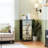 4 Drawer Dresser for Bedroom, Narrow Chest of Drawers, Wooden Top and Study Iron Frame 18"x37.5"-(WxH)